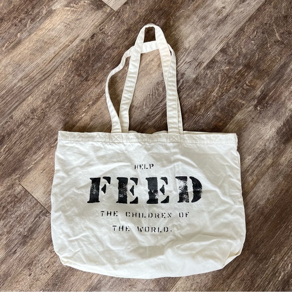 Like new! FEED Reusable Large Canvas Bag - Picture 1 of 3